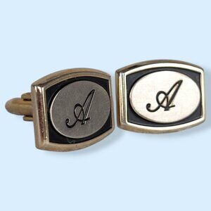 Vintage Hickok Letter "A" Cufflinks